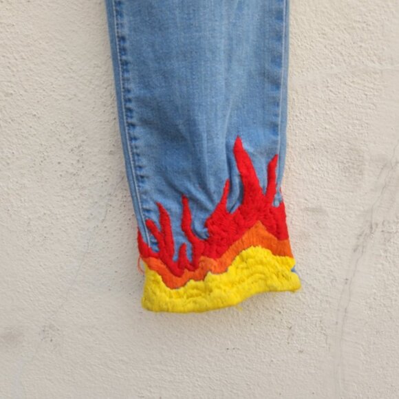 5/$100 SALE - Levi's Flame Embroidered Jeans - Picture 6 of 11